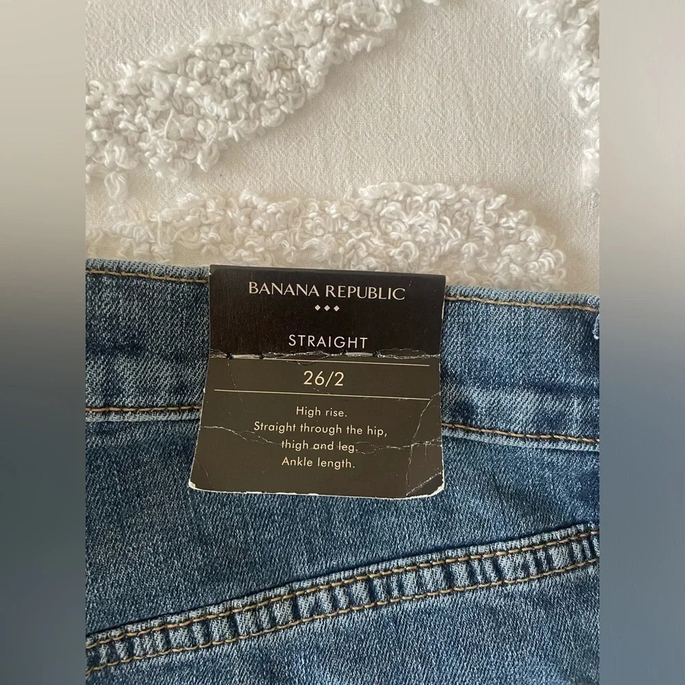 Banana Republic High-Rise Straight Jean - Picture 7 of 9